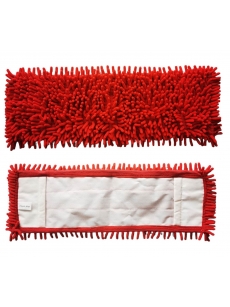 Grindų šluostė mikrofibrinė CHENILLE RED (40cm/50cm)