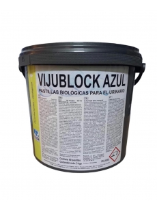 Biologinio veikimo tabletės pisuarams VIJUBLOCK AZUL 50gr. 60 vnt.